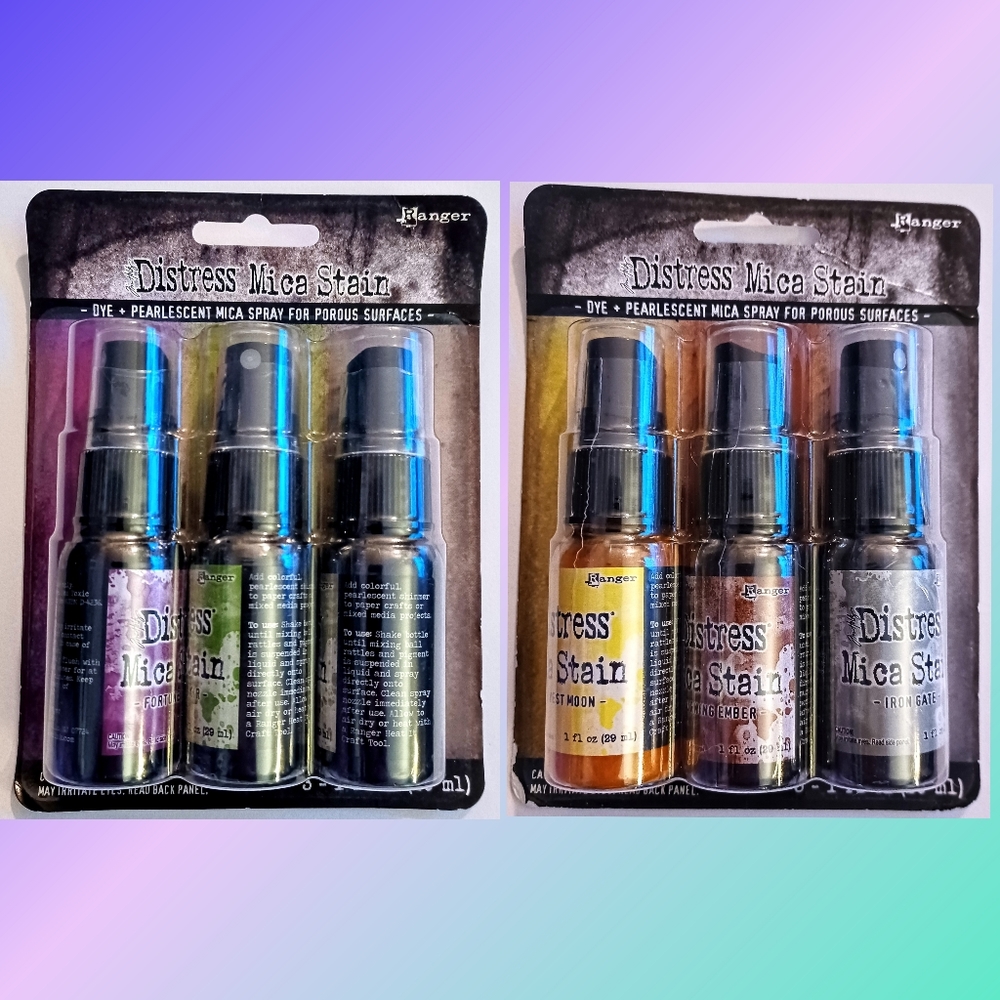 Ranger Ink - Tim Holtz - Distress Mica Stain Set - Halloween #3 and #4